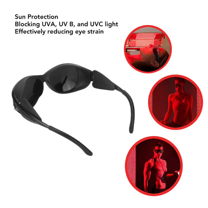 Laser Safety Glasses Red LED Light Protective Glasses Eyes for Tanning Goggles UV Blocking IPL Laser Safety Glasses